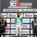 Das Podium beim abschließenden Saisonrennen der ADAC TCR Germany